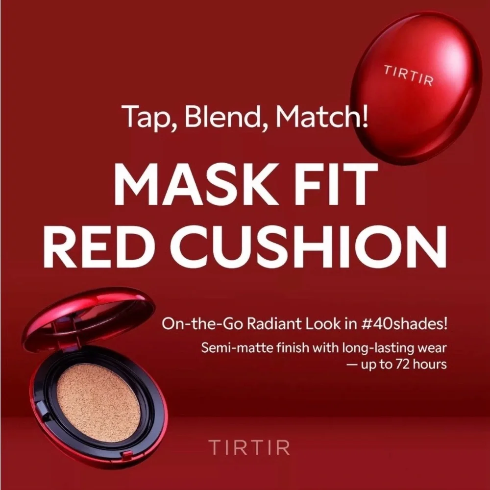 NEW, TIRTIR Mask Fit Red Cushion Foundation 0.63 fl oz 33W Ginger